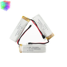 3 шт 3,7 V 550mah Lipo батареи 721855 для RC H37 E50 RC вертолет Дрон запасные части 2024 - купить недорого