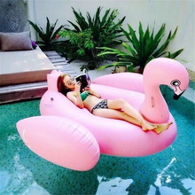 200 cm gigante inflable unicornio blanco Cisne flamenco de natación de la piscina flotador niños adultos parte de agua juguetes colchón de aire boia 2024 - compra barato