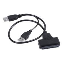 USB2.0 к SATA Кабель-адаптер 48 см для 2,5 дюймов внешний SSD HDD 2024 - купить недорого