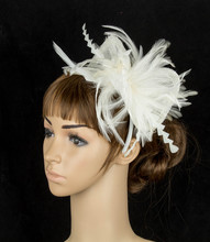 Women Sinamay Fascinator Wedding Headwear Feather Party Race Show Hair Accessories Millinery Cocktail Headwear Headbands MYQ081 2024 - buy cheap