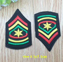 New Arrival 10 pcs Star fashion shoulder emblem Embroidered patches iron on cartoon Motif  RS Applique embroidery accessory 2024 - buy cheap