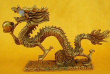 Бесплатная доставка бронзовая латунная Статуэтка дракона 13 см 2024 - купить недорого