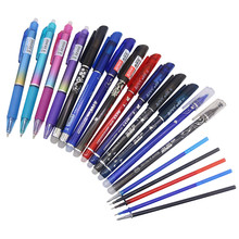 Erasable pen 10 pcs/lot 0.38-0.5mm Blue Ink Gel Pen Full needle Bullet tip School Office Gift Stationery Papelaria Escolar 2024 - buy cheap