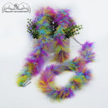 Beautiful 2M 15-17g Turkey Feathers Boa Marabou Feather Boa/ Evening Dress/ Clothing/Shawl /Cosplay Accessories Various Colors 2024 - buy cheap