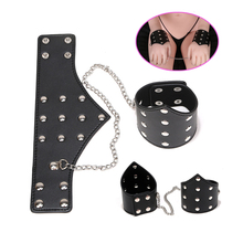 Sex Game Handcuffs PU Leather Restraints Bondage Cuffs Roleplay Tools Sex Toys for Couples Sex Bondage Wrist Hand Cuffs Product 2024 - buy cheap