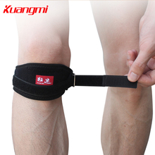 Kuangmi pulseira de tornozeleira de corredor ajustável, 1 peça, bracelete de joelho, suporte de patela, menisco, cuidados de saúde com amortecedor 2024 - compre barato