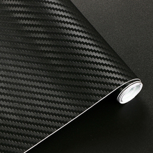 200cmx20cm 3D Carbon Fiber Vinyl Film Car Body Stickers Waterproof DIY Motorcycle Automobiles Car Styling Wrap Roll 2024 - buy cheap