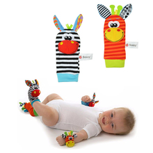 Hot 2pcs Socks Infant Baby Kids Sock Rattles Cute Intellectual Developmental Toys Animal High Quality Baby (0-2 Years Old) 5d966 2024 - buy cheap