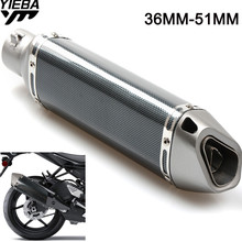 36-51MM Universal Motorcycle Exhaust Pipe Modified Exhaust Pipe for YAMAHA XSR 700 900 950 ABS TDM900 MT01 V-MAX YZFR1/R1M/R1S 2024 - buy cheap