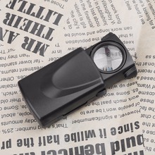 10x led dobrável lupa mini bolso microscópio puxar tipo lupa de leitura jóias 2024 - compre barato