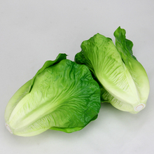 050 Simulation of lettuce leaves  vegetable leaves PU fake vegetable and fruit and vegetable models 2024 - buy cheap