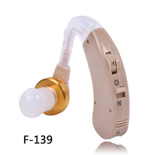 F-139 Цифровые слуховые аппараты за ухом усилитель звука Регулируемый портативный лучший слуховой аппарат 2024 - купить недорого
