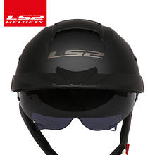 Original LS2 OF590 motorcycle helmet with sunshield ls2 REBELLION with inner sun lens half face motorbike helmets DOT approved 2024 - buy cheap