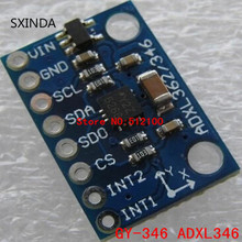 Free shipping  10pcs  ADXL346 sensor module three axis accelerometer module IIC I2C SPI interface 2024 - buy cheap