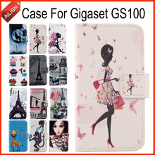 AiLiShi Case For Gigaset GS100 Luxury Flip Painted Leather Case GS100 Gigaset Exclusive 100% Special Phone Cover Skin+Tracking 2024 - buy cheap