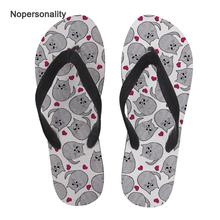 Nopersonality-Zapatillas planas de gato para mujer, Chanclas de playa antideslizantes, cómodas, de verano 2024 - compra barato