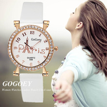 Relógio feminino de pulso gogoey, relógio fino de quartzo elegante para mulheres vestido, relógio montre feminino 2024 - compre barato