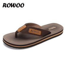 Chanclas de playa para hombre, zapatillas de verano, sandalias de Tanga con cinta, calzado informal suave para interiores y exteriores, venta al por mayor 2024 - compra barato