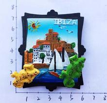 Colgante de lagarto creativo de ibiza, España, imán de nevera, recuerdos de viaje, decoración del hogar, pegatinas magnéticas para refrigerador 2024 - compra barato