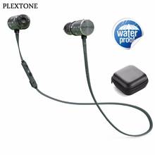 PLEXTONE BX343 Waterproof Bluetooth Headphones Wireless Sports Magnet Earphones With Microphone Double Battery 8 Hours Playtime 2024 - buy cheap