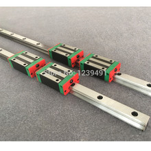 20mm 2pcs HGR20 linear guide rail with 4pcs linear carriage HGH20CA or HGW20CA CNC parts 2024 - buy cheap