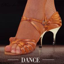 Women Professional Latin Salsa Dance Shoes Tango Ballroom Samba Dance Shoes Ladies High Heels Soft Dancing Shoes 5cm/6cm/7cm/8cm 2022 - buy cheap