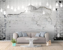 Beibehang 3d foto personalizado mural papel de parede nordic retro tijolo sofá decoração sala estar quarto pintura fundo da 2024 - compre barato