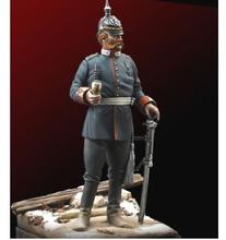 Nuevo Modelo de resina sin montar, Oficial de Prusia de 1/24 75mm, 75MM de pie con base, Kit de Juguetes DIY, modelo de resina sin pintar 2024 - compra barato