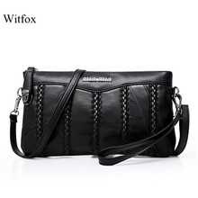 Leather women bag weaving pattern sheepskin mini shoulder bags ladies clutches classic cell phone packet 2024 - buy cheap