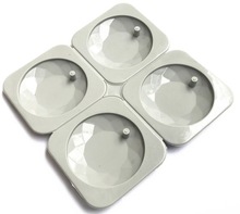 4-Cavity Diamond Soap Aromatherapy Wax Candle Plaster Epoxy Making Silicone Mold  H769 2024 - buy cheap