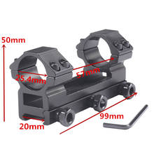 MIZUGIWA Hunting 25.4mm Double Scope Rings Higher Mount for Dovetail Ring 20mm Weaver Rail Hunting Rifle Scope Caza Accessories 2024 - buy cheap