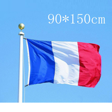 Franch bandeira 90*150cm 3*5 pés tamanho grande em poliéster estampado bandeiras e faixas alerta frança 2024 - compre barato