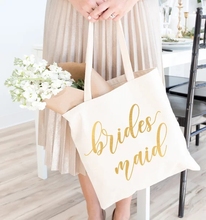 personalize name glitter wedding bride bridesmaid canvas Tote Bags,  Bridal Party Tote, Bridesmaid Tobe Bag 2024 - buy cheap