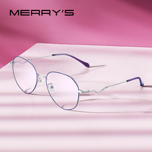 MERRY'S Women Fashion Oval Glasses Frame Ladies Myopia Prescription Optical Eyeglasses S2020 2024 - compre barato