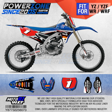 PowerZone Customized Team Graphics Backgrounds Decals 3M Custom Stickers For YAMAHA YZF250FX 14-18 YFZ 19 YZF450 14-17 18-19 073 2024 - buy cheap
