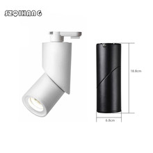 Lámpara led de techo con controlador, foco de foco led COB regulable, montada en superficie, Blanco/Negro, AC85-265V, 15W 2024 - compra barato
