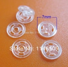 200pcs/lot Kids Accessories 7mm Nylon Button Round Snap Mini Buttons Transparent Sewing Garment Buttons Scrapbooking ZK0229 2024 - buy cheap