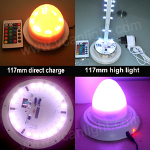 10PCS DHL Free Shipping Factory 38LEDS RGBW Wedding Decoration Remote Control Multi-color Led Base Lights For Vases 2024 - buy cheap