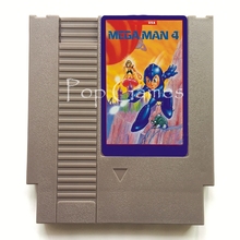 Игровой картридж Mega Man 4 Megaman, 72-контактный игровой Картридж для 8-битной игровой консоли, поддерживает английский язык 2024 - купить недорого