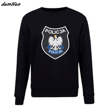 Sudadera con capucha de la policía de Polonia para hombre, ropa de gran moda inspirada en Polonia, BOA, antiterrorista, Pirotechnik, color negro 2024 - compra barato