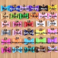 250pcs/lot 32 Color U Pick 2 Inch Mini Sequin Bow Knot Applique DIY Wedding Decoration Hair Accessories Supply Christmas Bows 2024 - buy cheap