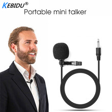 Kebidu Portable Mini talker 3.5mm Universal Hands-free Microphone Clip for Stadio Lavalier Microphone Speaking Speech Lectures 2024 - buy cheap