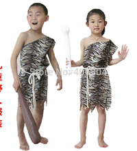 Disfraz con estampado de leopardo de la India para niños y niñas, Disfraz de jungla nativa para Halloween, envío gratis 2024 - compra barato