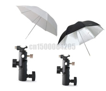 4 in 1 33in 83cm Photo Flash Translucent Soft Umbrella Translucent + E Flash Shoe Umbrella Holder Mount Light Stand Bracket 2024 - buy cheap