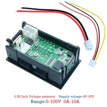 Mini Digital Voltmeter Ammeter DC 100V 10A Panel Amp Volt Voltage Current Meter Tester 0.28" Blue Red Dual LED Display 2024 - buy cheap