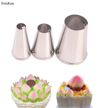 3pcs Peach  Nozzle Cake Decorating Tips Stainless Steel Pastry Nozzles For Cream Icing Tips Baking Pastry Tools Decorating Mouth 2024 - buy cheap