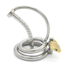 304 Stainless Steel Male Chastity Device with Urethral Catheter,Cock Cage,Penis Rings,Fetish BDSM Adult Games Sex Toys for Men 2024 - buy cheap