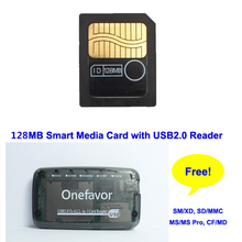 Big Promotion 128MB 3.3V 3V SmartMedia Card SM 128M Memory Card Smart Media Card+SM Memory Card Reader 2024 - buy cheap