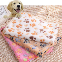3 Color Floral lindo Gato dormir caliente pata impresa de perro gato cachorro suave polar perro manta perro camas Mat para perros de 40X60cm 2024 - compra barato