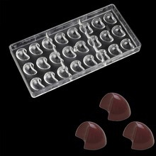 Moldes de policarbonato transparente 3D para chocolate y caramelo, herramienta de pastelería hecha a mano, herramienta de decoración de chocolate de plástico para hornear 2024 - compra barato